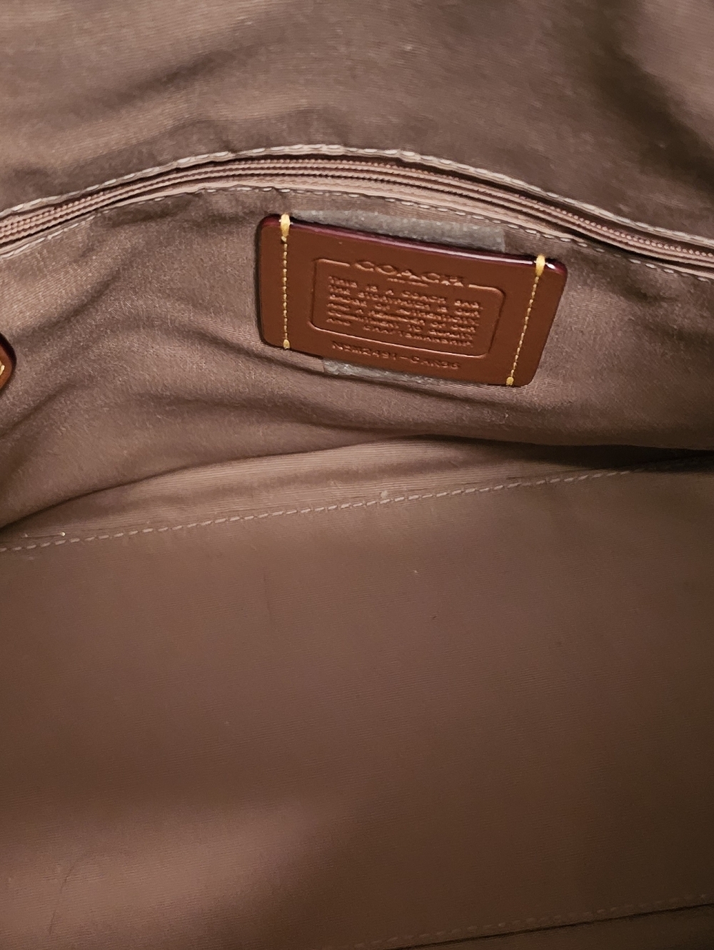 Coach Butterfly Print Tote Bag in Cream/Multi colorered. - Picture 7 of 7